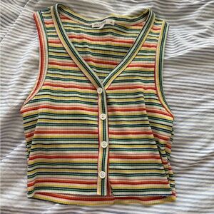 Antistar Multicolor Striped Tank Top